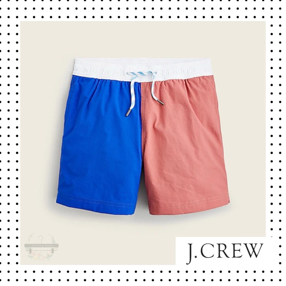 J.Crew - Boys' Colorblock Swim Trunk 16